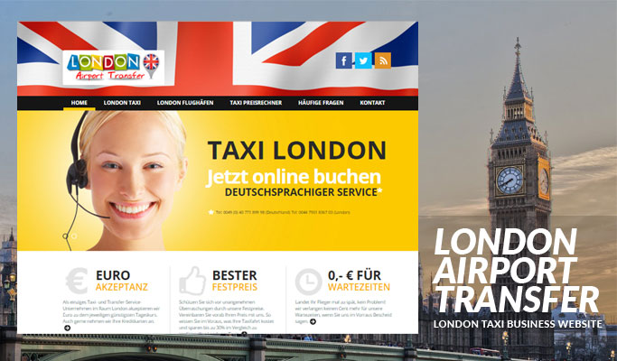 London Taxi Business Website